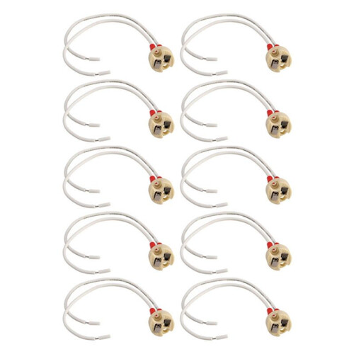 20X MR16/GU5.3 Socket Halogen LED Bulb Holder Base Ceramic Cable Main Wire Connector