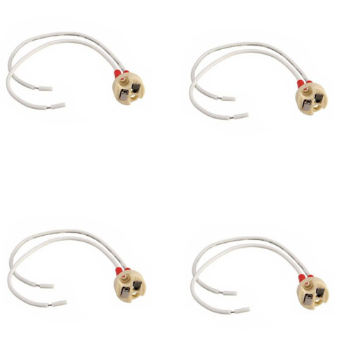 4X MR16/GU5.3 Socket Halogen LED Bulb Holder Base Ceramic Cable Main Wire Connector