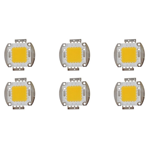 6X 100W LED Lamp High Power Chip DIY Lamp Light Lighting Warm White