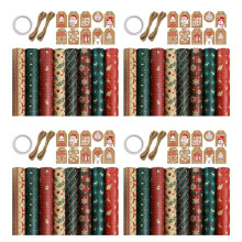 32 Sheets Gift Wrapping Paper,for Christmas Birthday Party Wrapping Paper Gift Wrap Papers,Present Gift Wrapping Paper
