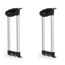 2X Equipaje de Viaje de 51 cm Manejar Telescópico Piezas de Repuesto Carro para Equipaje G003 Carro con Caja de Herramientas de 20 Pulgadas