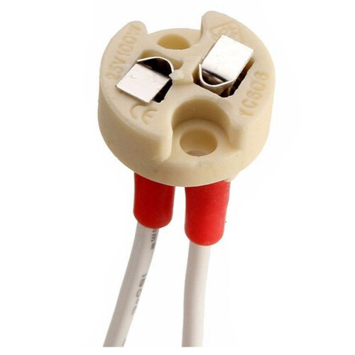 20X MR16/GU5.3 Socket Halogen LED Bulb Holder Base Ceramic Cable Main Wire Connector 1