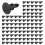 1000Pcs Car Molding Door  5mm Hole Plastic Rivets Fixing Black. 1