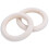 60X Natural Wooden Rings, Diameter 50mm 4