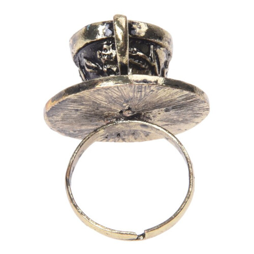 3X Metal Retro Coffee Tea Cup Finger Ring Justerbar Mode 1