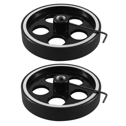 2Ensemble Roue de MèTre D'Encodeur de Mesure en Caoutchouc en Aluminium Industriel de 300MmX10MmX18Mm pour L'Encodeur Industriel D'Encodeur