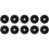 Rubber Anti Vibration Isolator Absorber Base Foot Pad 100Pcs Black 9