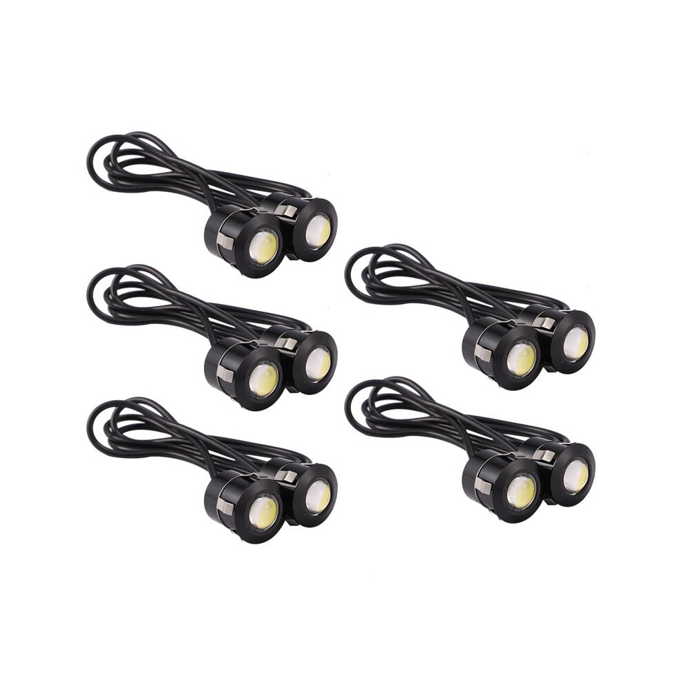 10Pcs Led Eye Backup Fog Driving Lamp Car Motorcycle 9W Black Light/White 6033506283336