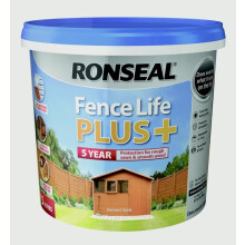 Ronseal RSLFLPPHG5L 5 Litre Fence Life Plus Paint - Harvest Gold