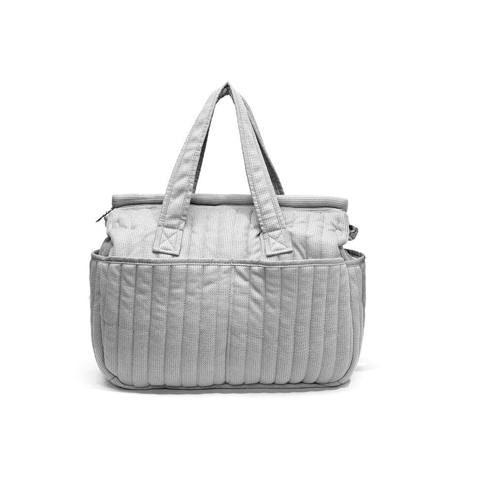 Stroller Bag Large Capacity Diaper Organizer Strollers Maternity Pack Nappy Messenger Travel Tote Grey