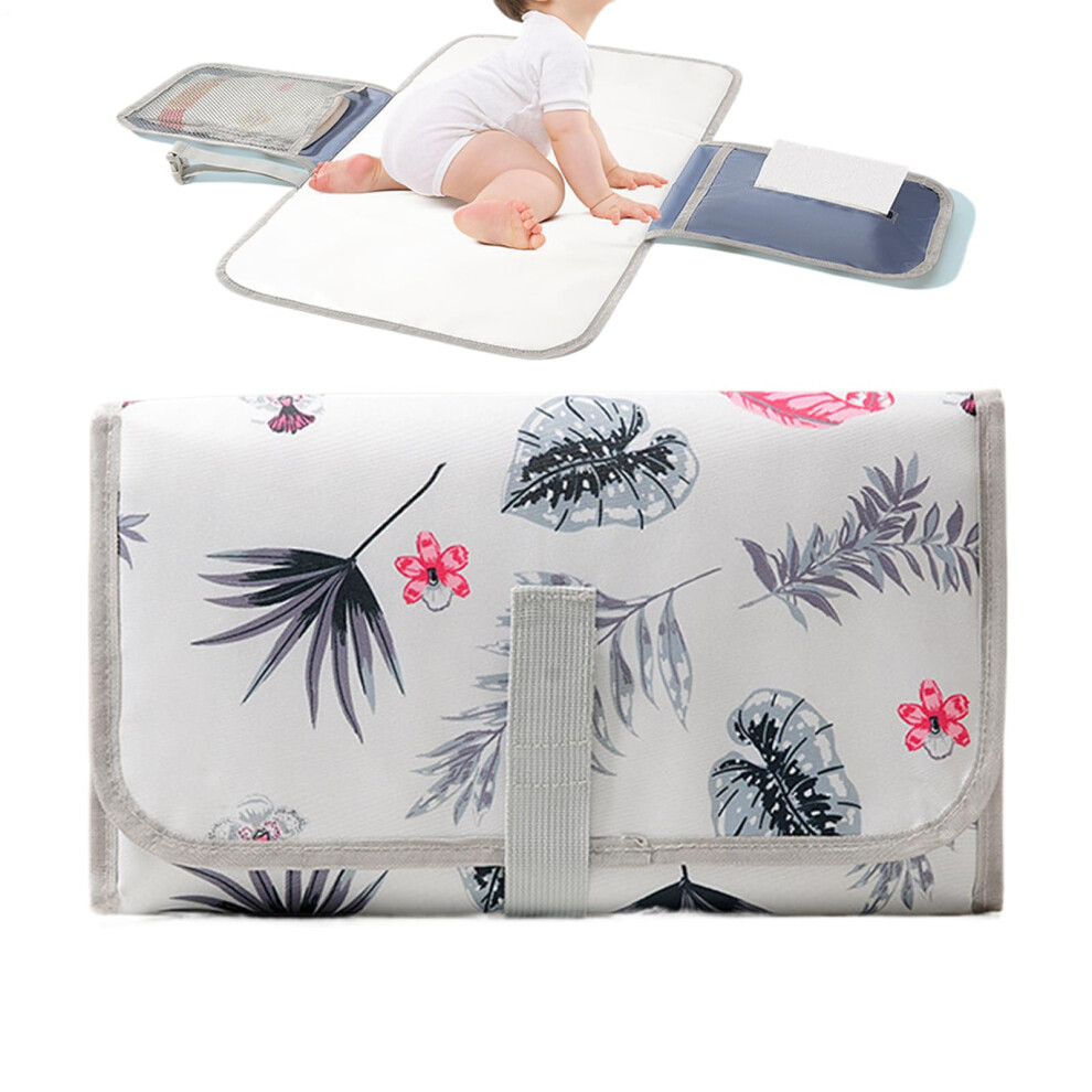 Diaper Change Pad Waterproof With Wipes Pocket Foldable Stroller Accessory For Hospital Camping Daycare Nursery Nordic