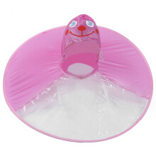 Verstellbarer, winddichter Regenmantel für Kinder, Regenschirmhut-Regenjacke mit unsichtbarer Schultaschentasche und windabweisenden Gurten für