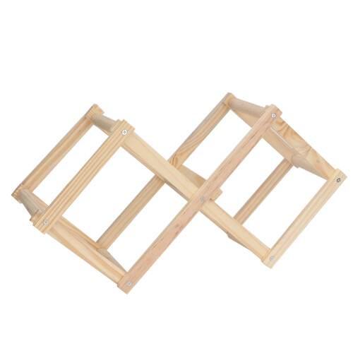 Decorative Storage Solution, Solid Wood Construction Offers Durability, Portable Wine Rack For Flexible Placement, No Assembly Required Means Instant