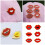 Broche à lèvres tendance en émail coloré, épingle à-costume 2