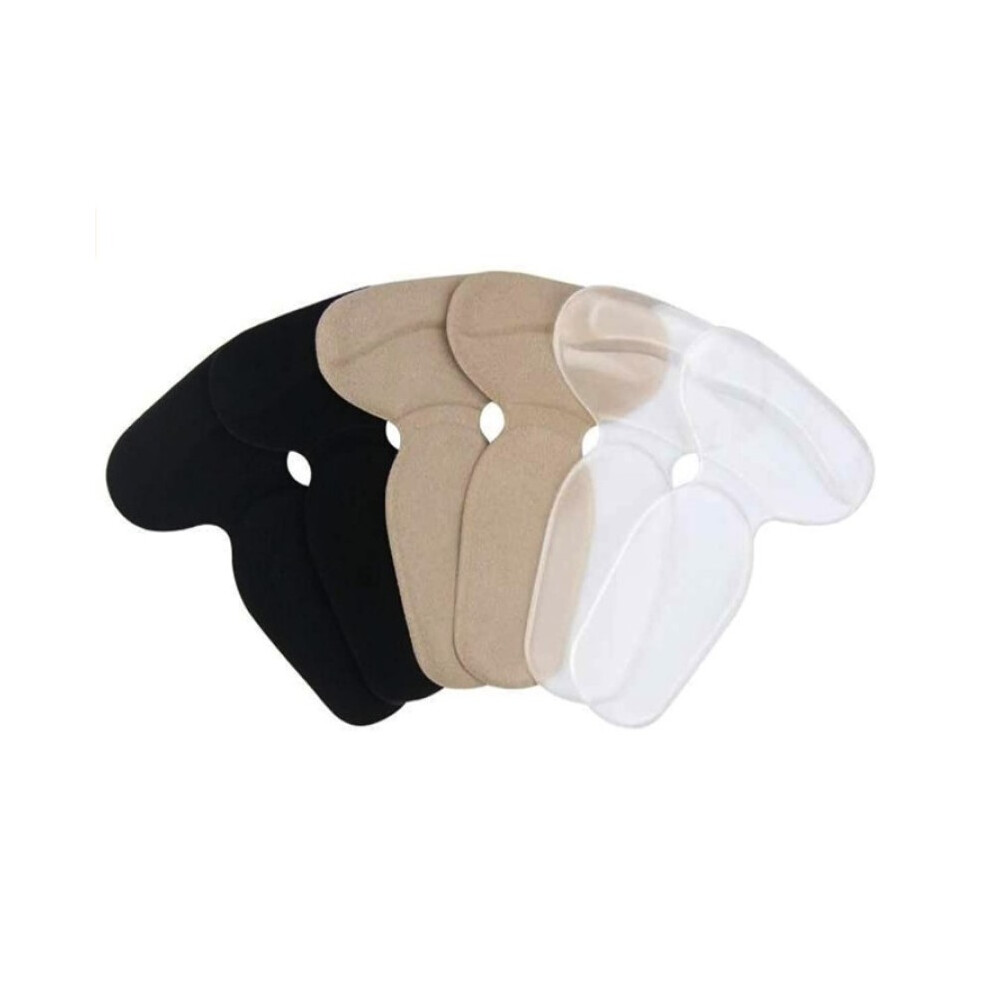 Heel Cushions for High Heels, Reusable Silicone Gel Heel Pads, Shock Absorbing Pads, Self-Adhesive Inserts (3 Pairs)