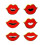 Broche à lèvres tendance en émail coloré, épingle à-costume 1
