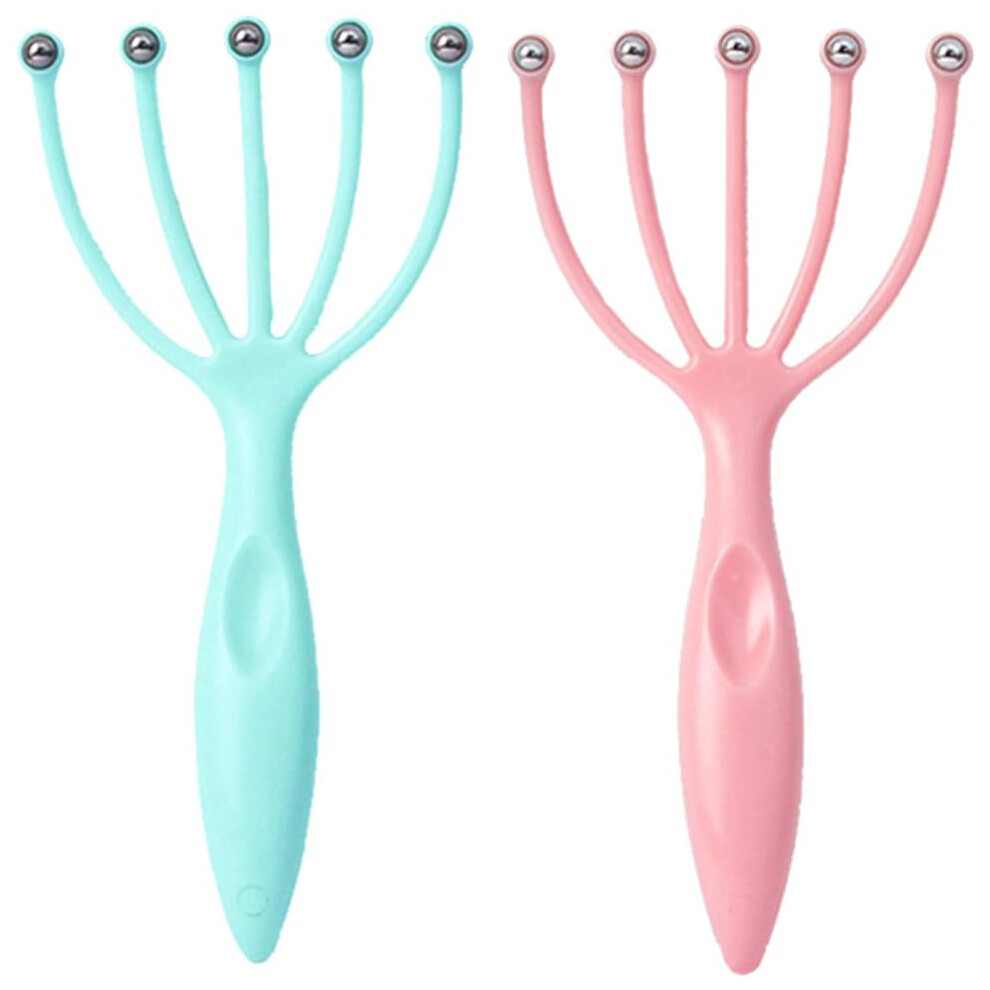 Flexible Steel Balls Scalp Massager For Promoting Blood Circulation, Portable Hand Held With Unique Ball Massage Design And Ergonomic Handle For Home