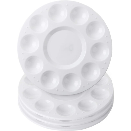 Σετ Δημιουργικής Παλέτας, Δίσκοι Ζωγραφικής για Παιδιά, Ελαφριά Στρογγυλή Θήκη 1