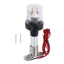 Luz de âncora para barco à prova d'água IP65, visibilidade de 360, luz de navegação LED, base em aço inoxidável de grau marítimo, luz
