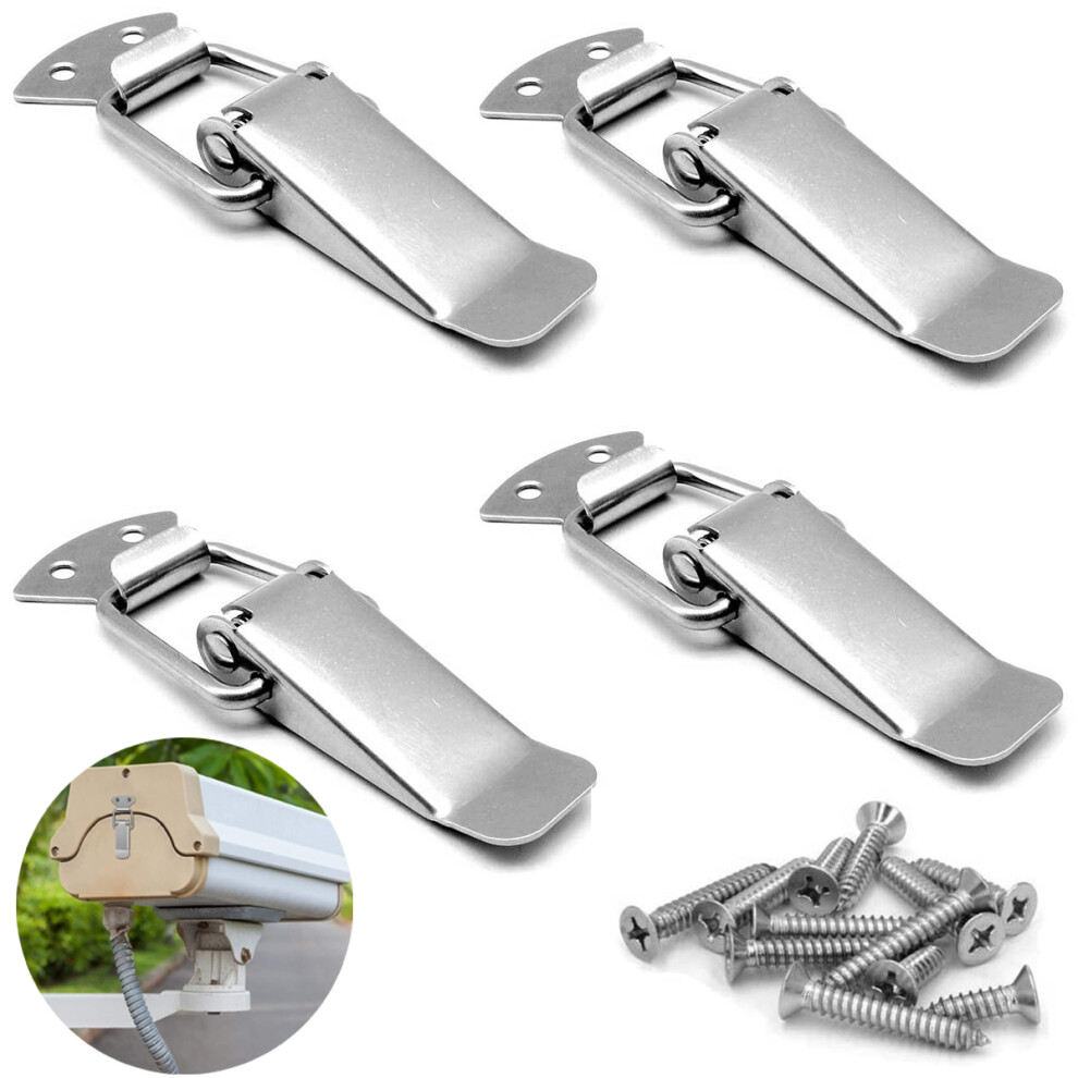 Toolbox Application, Stainless Steel Spring Loaded Toggle Latch For Corrosion Resistant And Easy Installation 9128293562584