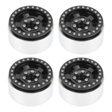 Rothaí Beadlock Alúmanaim, Dromchla Anodized Rothaí Crawler RC Marthanacha 2.2 Orlach le Ceardaíocht Mhín, Rothaí Glasála Boinn