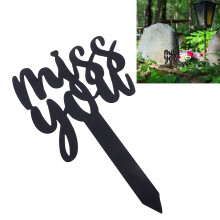 Friedhofs- und Gartengedenkstein aus Metall, Trauerschild, Garten-Grabdekoration
