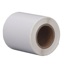Waterproof White Thermal Paper Roll 50x80mm 100 Sheets with Adhesive