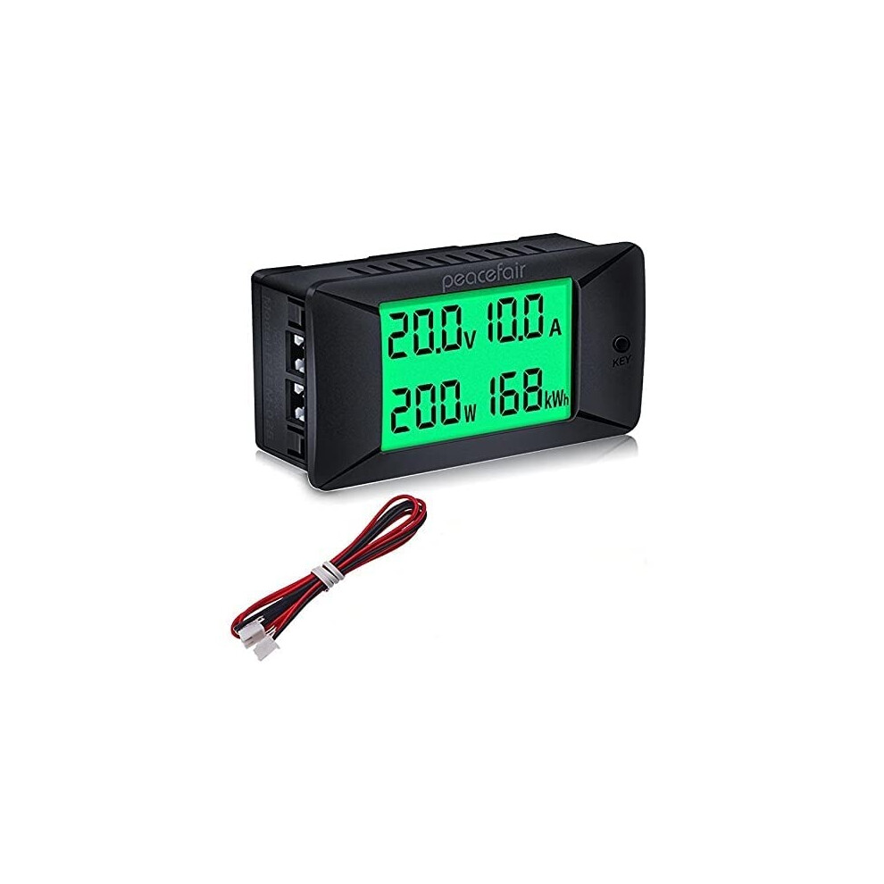 300A Dc Battery Monitor With Lcd, Digital Ammeter Voltmeter For Solar Rv Car, Smart Shunt 0300V 9347817041675