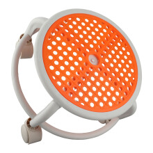 Ergonomischer niedriger Hocker mit Rädern, hohe Tragfähigkeit, atmungsaktiv, orange