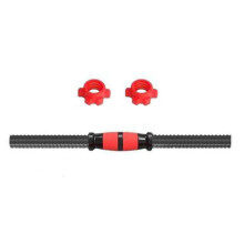 35 cm Gusseisen-Hantelstange mit 2 Schraubklemmen für Heimfitnessgerät