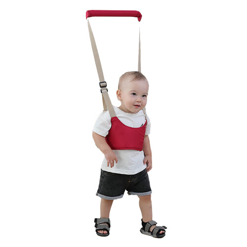 Baby Walking Harness Red, Adjustable, Breathable, 6-24 Months 1