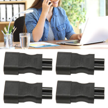 4pcs IEC320 C14 to C5 Power Adapter Copper PC PDU Chassis 2500W