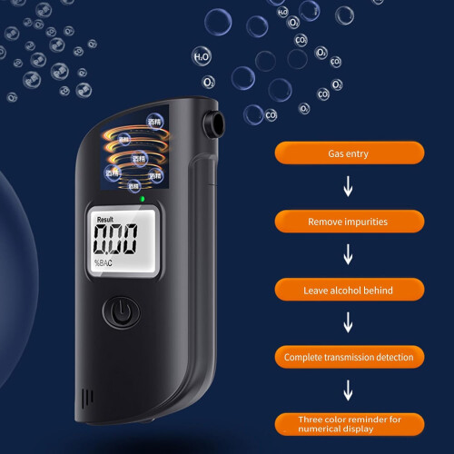 Breathalyzer Professional Grade with Precise Sensor Accuracy and Automatic Overlimit Alarm for  Use 2