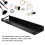 Rustproof Wall Shelf Space Aluminum Floating Storage Rack No Nails Installation Elegant Design Multi Use Kitchen Bathroom Living Room Storage Solution 8