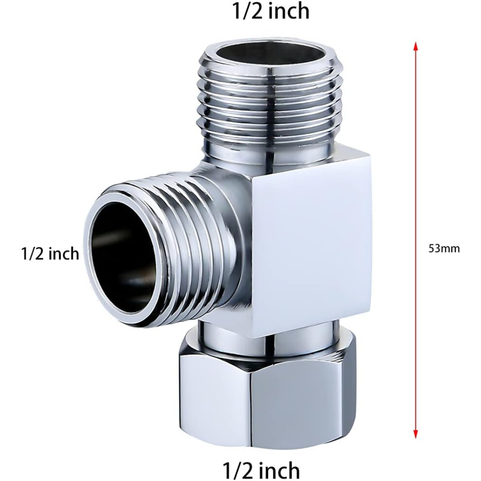 Shape Adapter For Bathroom Angle Valve, Multipurpose Connector Ensuring Smooth Operation, Three-Way Connector For Your Plumbing Needs, Anti-Rust 9169997982308