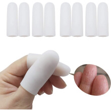 Protezioni per dita in gel attive, lunghe e quadrate, per uso professionale a casa o in salone, strumenti multifunzionali per incisione e lucidatura.
