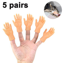 Mini fingerdockor för festgåvor, högkvalitativa material små händer skämtleksaker för prankuppträdande, kreativ design små handrekvisita