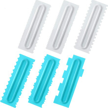 Double Sided Design, Clear Acrylic Cake Tool for Professional Grade Decorating, Stainless Steel Cake Scraper for Versatile Scraping Tasks