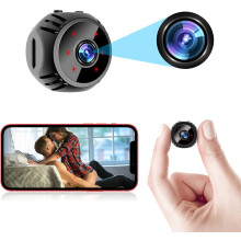 Indoor Outdoor Nanny Cam, 1080P HD Live Videos with Clearer and Wider-Field Lens, Supports 24/7 Operation with Charge While Recording