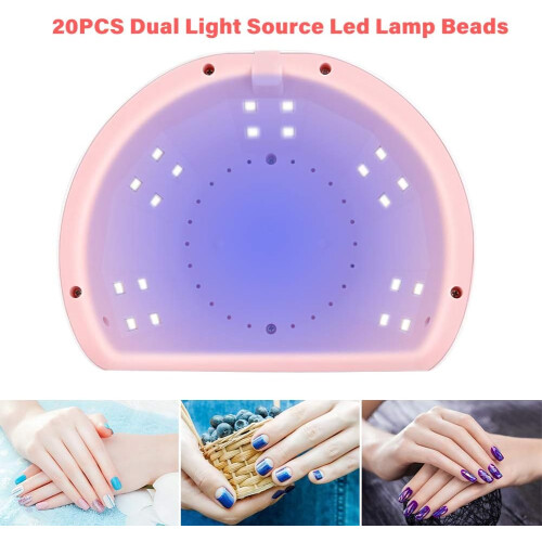 Λάμπα νυχιών UV LED, διπλές πηγές φωτός LED, έξυπνος αισθητήρας και ελαφρύς 1