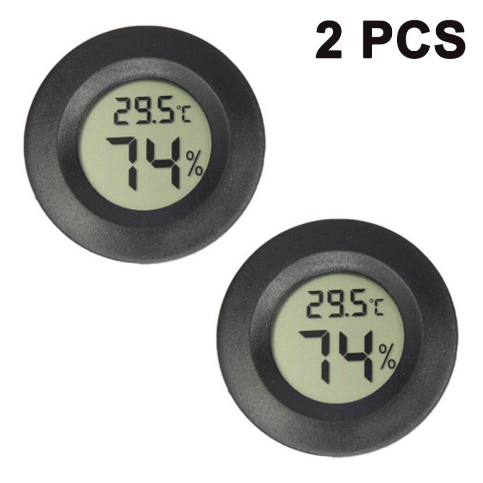 2-Pack Digital Hygrometer Thermometer, Mini Monitor For Precise Fahrenheit/Celsius Temperature Readings & Humidity Levels, Perfect For Indoor,