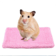 Cama aconchegante de lã para porquinho-da-índia, tapete de dormir confortável para pequenos animais, em cashmere de cordeiro, forro lavável para
