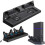 Supporto verticale per console di gioco con ventola di raffreddamento integrata e stazione di ricarica per controller per un'esperienza di gioco 1