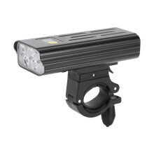 Wiederaufladbare Fahrradlampe mit USB-Anschluss, Gehäuse aus Aluminiumlegierung, perfekt für Radfahren bei jedem Wetter