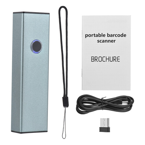 MJ-X8 16Mb 9.8x2.7x1.7cm Black Barcode Scanner 2