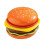 Stackable Dinnerware Set 6Layer Burger Shape Colorful Ceramic Dessert Plates for Party and Wedding 1