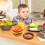 Stackable Dinnerware Set 6Layer Burger Shape Colorful Ceramic Dessert Plates for Party and Wedding 5