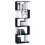 Homcom HOMCOM 5-tier Bookcase Storage Display Shelving S Shape design Unit Black 2