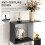 Homcom HOMCOM 5-tier Bookcase Storage Display Shelving S Shape design Unit Black 6