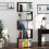 Homcom HOMCOM 5-tier Bookcase Storage Display Shelving S Shape design Unit Black 9